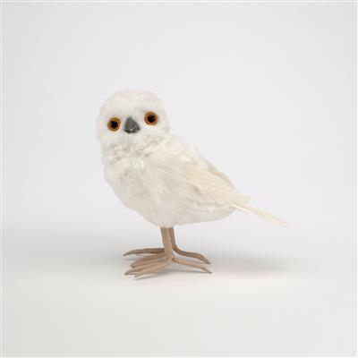 Standing Owl 7.5" White