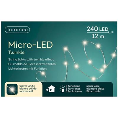 MicroLED String 40' 240L Slv/WWh