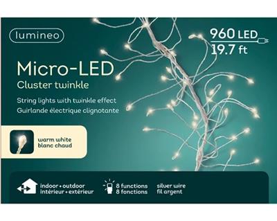 LED Micro Wire Cluster 960L Warm