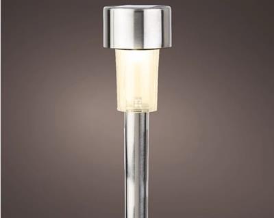 Solar Stake 9.5" Stainless Silver