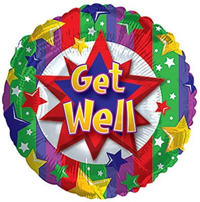 Mylar Colorful Get Well @5