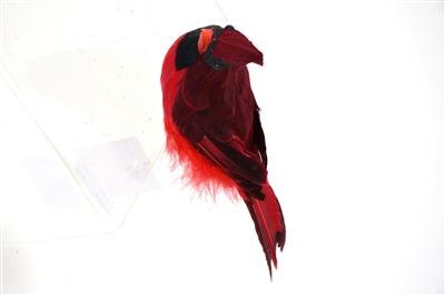 Male Cardinal w/Clip 9" Red