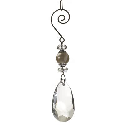 Vase Jewelry Pearl 5" Clear