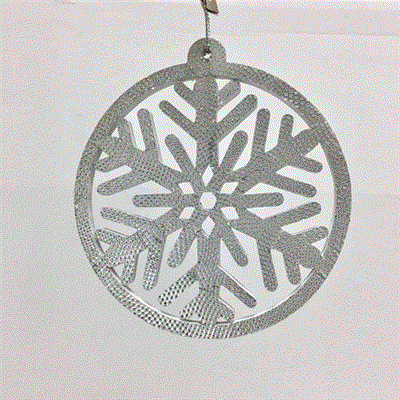 Snowflake Orn 5"  Asst. Silver