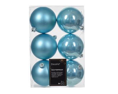 Shatterproof Ball 80mm x6 Sugar Blue