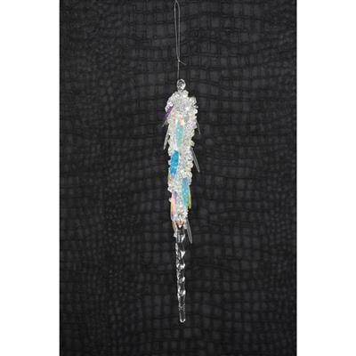 Icicle Orn. 11" Clear