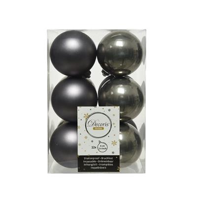 Shatterproof Ball 60mm x12 W. Gray