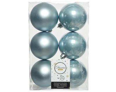 Shatterproof Ball 80mm x6 Misty Blue