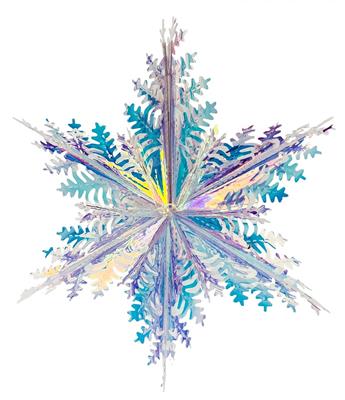 Iridescent Snowflake 16"