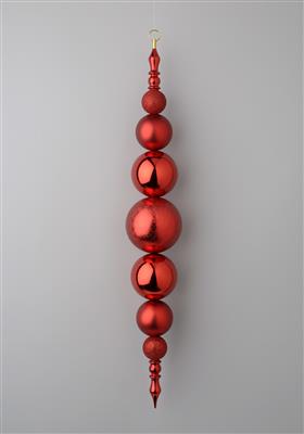 Drop Finial Orn 31" Red