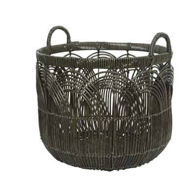 Gray Plastic Basket Lg.