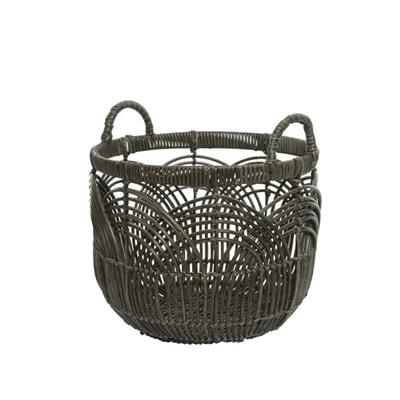 Gray Plastic Basket Sm.