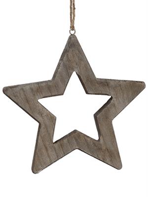 Star Orn 8" Wood Grey