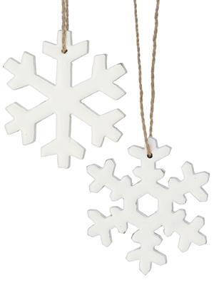 Snowflake Orn. 4" Assorted White