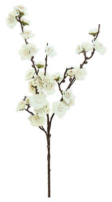 Velvet Cherry Blossom Pick 18" Wh