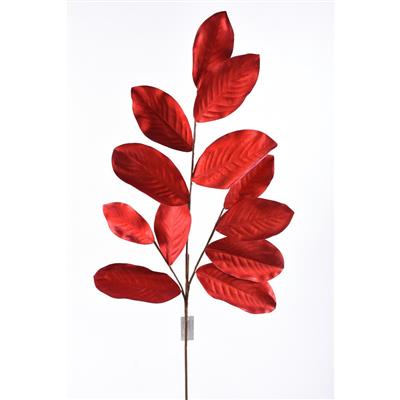 Magnolia Leaf Stem 39" Red