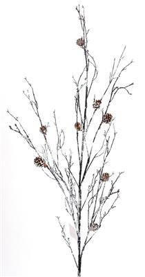 Twig Cone Branch 52" Snowy