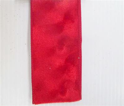 2.5" Textured Ribbon 10yd Red