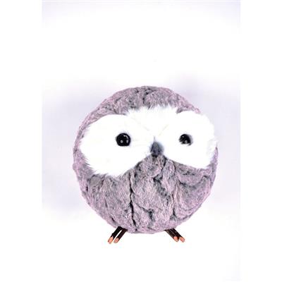 Arctic Owl Orn 10" GryWh