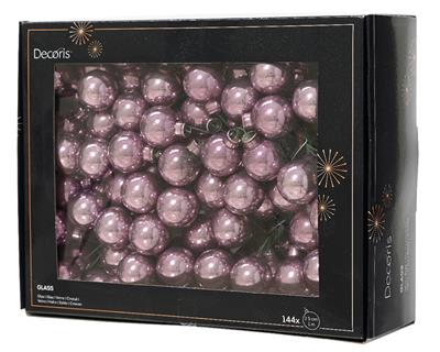 Glass Orns 25mm Sh. Crystal Lilac