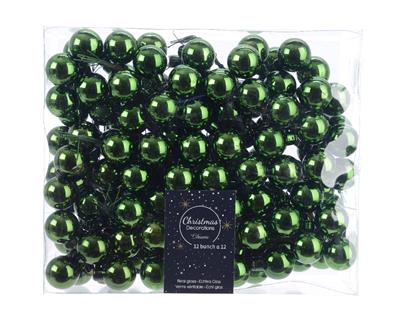 Glass Orns 25mm Pine Green