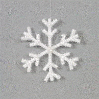 Snowflake PU/Foam 18" Wht