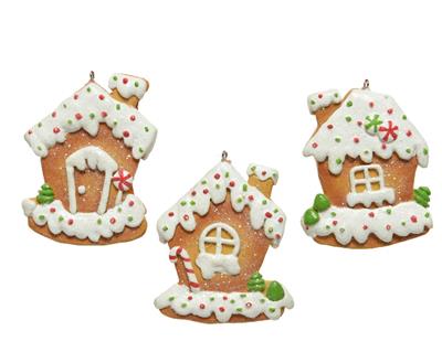 Gingerbread Polyresin Orn. Biscuit Assorted