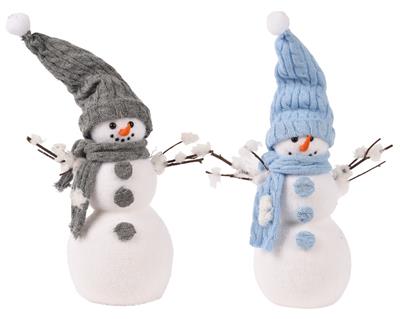 Snowman w/ Scarf & Hat 11" Assorted