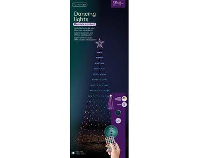 LED Lit Tree 295L 7' Multi Dancing Lght
