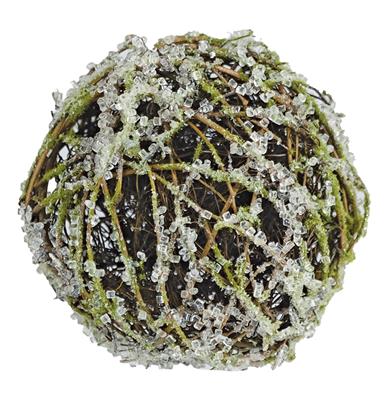 Moss Orb w/ Ice 5.5" Ice Green