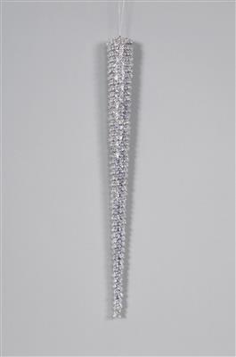 Bead Met. Icicle Orn 24" Gold