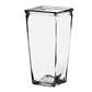 Tapered Sq Vase 9"x4" Clear