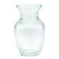 8" Swirl Rose Vase Clear