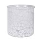 Frst Crackle Vase 4.5"x 5" White