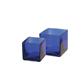Cube Squ 5x5x5"H Cobalt Blue
