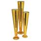 Wide Crown Vase 24"" Gold