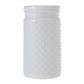 Hobnail Jar 4"x7.5" White