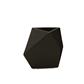Chic Geometry Vase 10" Black
