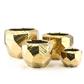 Geo Vase 5.25"x 4.25" Gold