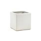 Ceramic Cube 3.75"x 3.75" Glossy White