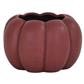 Matte Plum Ceramic Pumpkin 3.25"