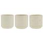 Asst. Emb. Ceramic Pot 3" White