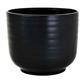 Round Ceramic Pot 6.5" Black
