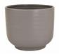 Round Ceramic Pot 6.5" Grey
