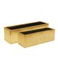 Box Rect 12x4x4"h Etched Gold