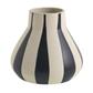 Tribeca Vase 6"x 5.75" Large Stripes