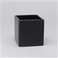 Ceramic Cube 3.75" Black