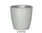 Ceramic Pot 3" Silver