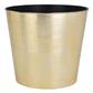 Brushed Gold Plastic Pot 8"