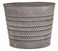Round Line Metal Pot 6.5" Gray